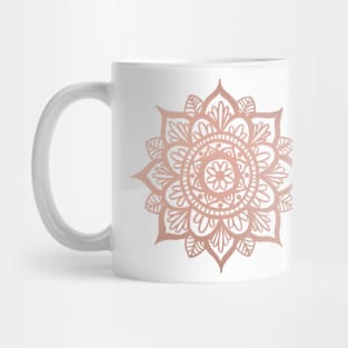 Rose Gold Mandala Mug